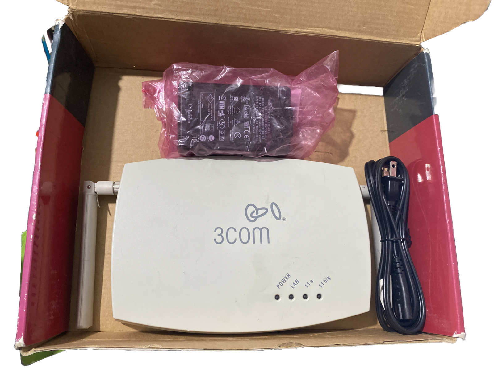 3Com Wireless 8760 Dual Radio 11a/b/g PoE Access Point WL-546 W/ Antenna