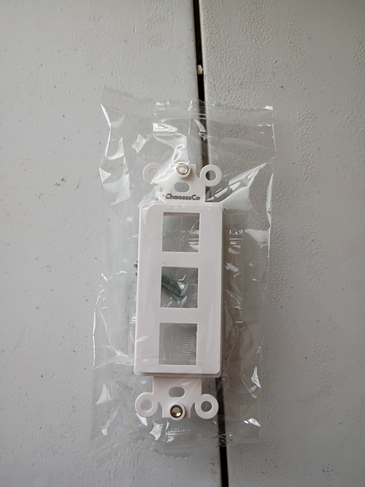 ChaosssCo Quickport Decora Insert With Nut, White (3 Port 20 Pack)