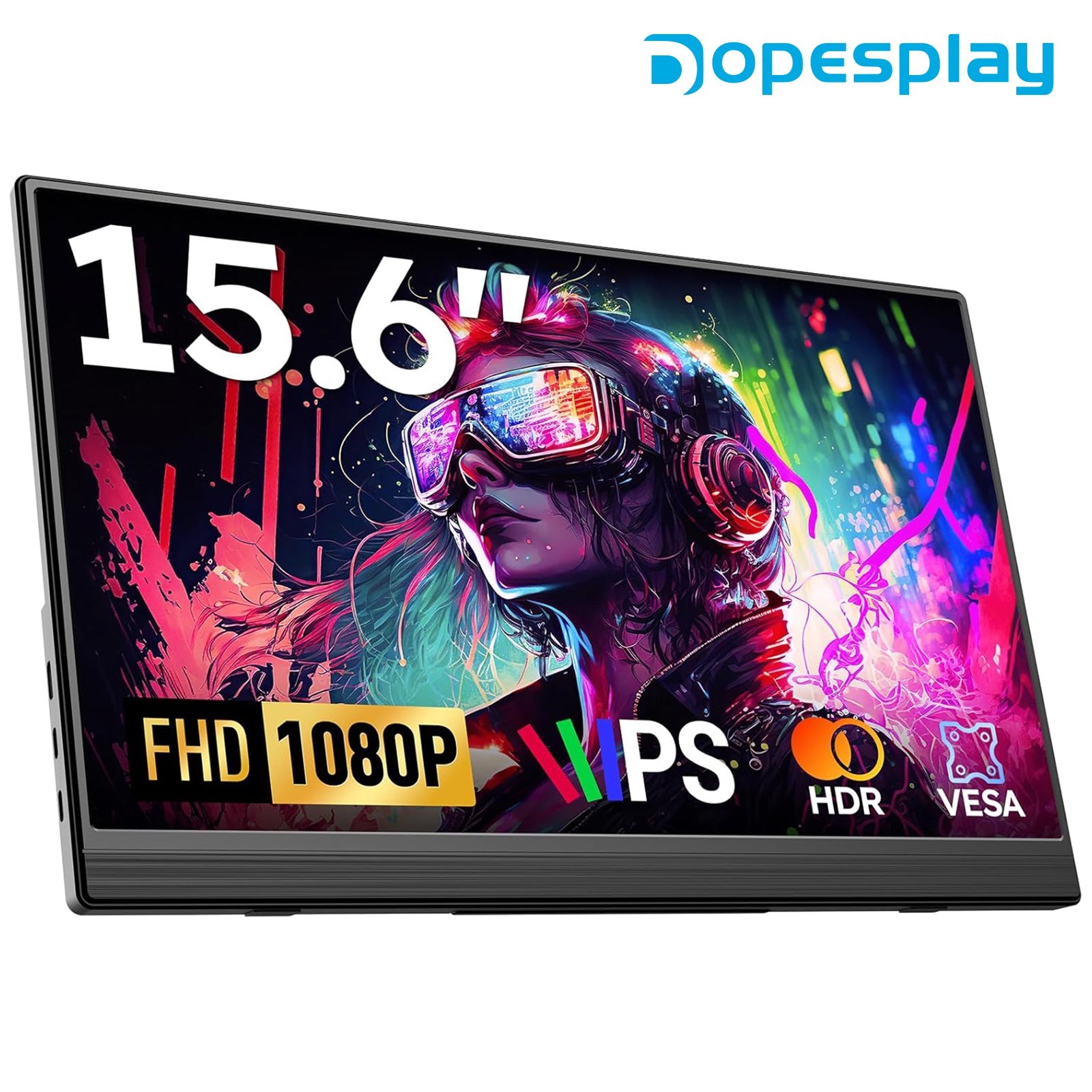 Used | 14.1-15.6" Portable Monitor Extender Keyboard IPS FHD 1080P USA (Grade-A)