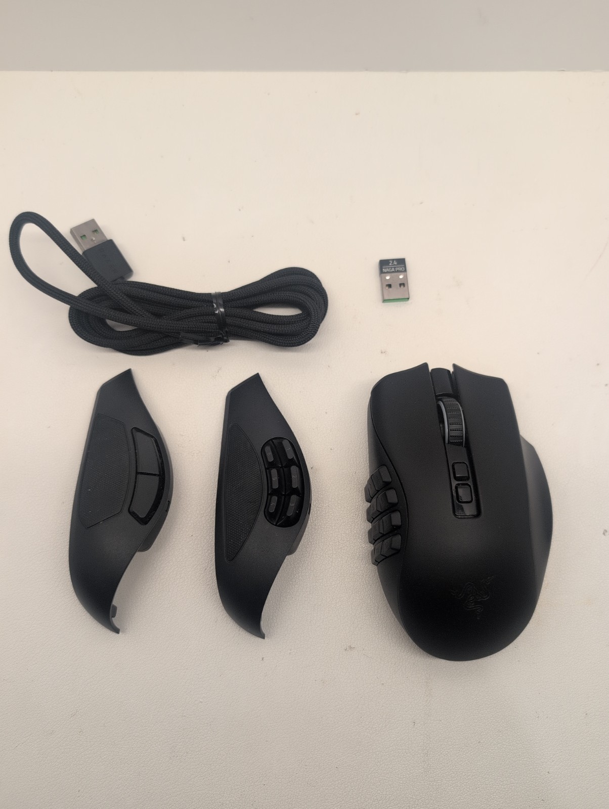 Razer Naga Pro Wireless Gaming Mouse, Black [RZ01-03420100-R3G1] W/ Dongle #15