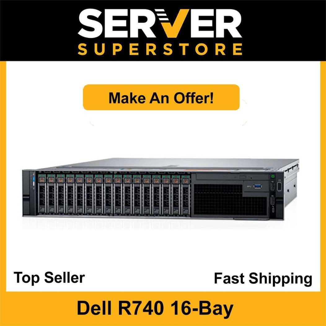 Dell PowerEdge R740 Server 2x Gold 6138 = 40 Cores | 128GB | R740p| 2x 600GB SAS