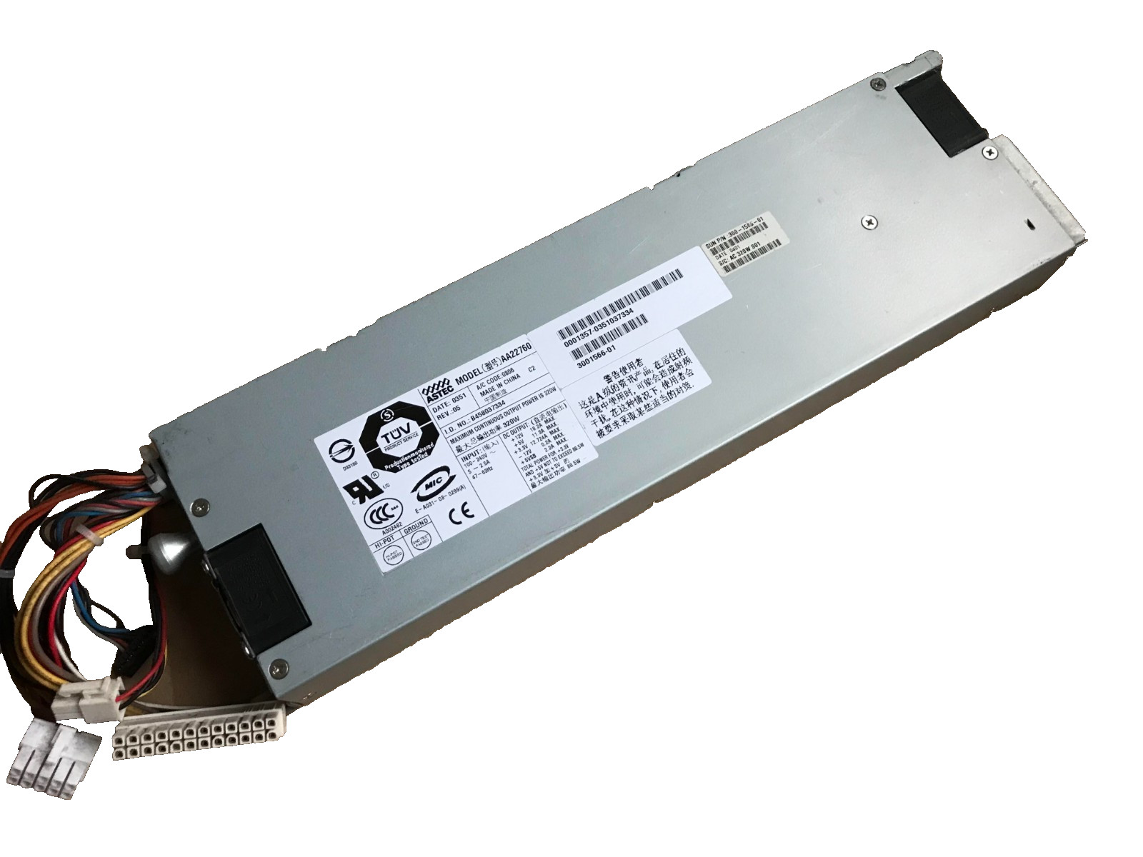 Astec AA22760 Internal 320-Watt AC Input Power Supply Unit