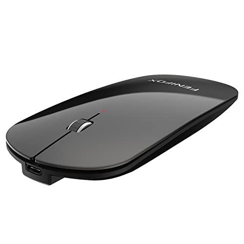FENIFOX Bluetooth Mouse - Rechargeable Wireless Ultra-thin Mouse Quiet Portable