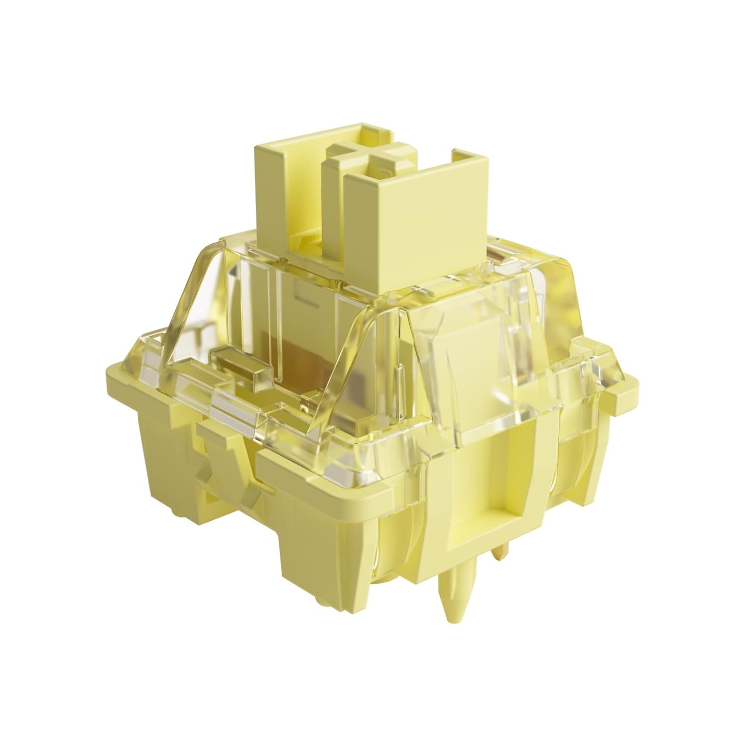 Creamy Yellow Akko V3 Pro Mechanical Keyboard Switch Dustproof Stem Yellow