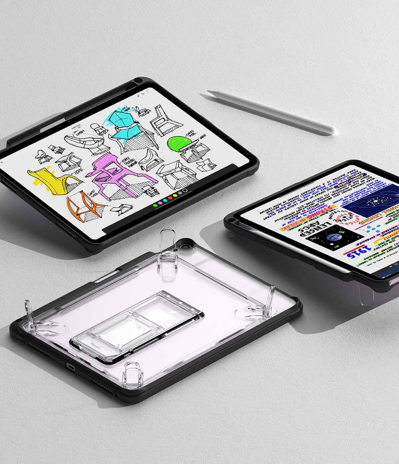 For iPad Air 11" M2 M3 M4 Case | Ringke [Fusion Sketch Stand] Kickstand Case