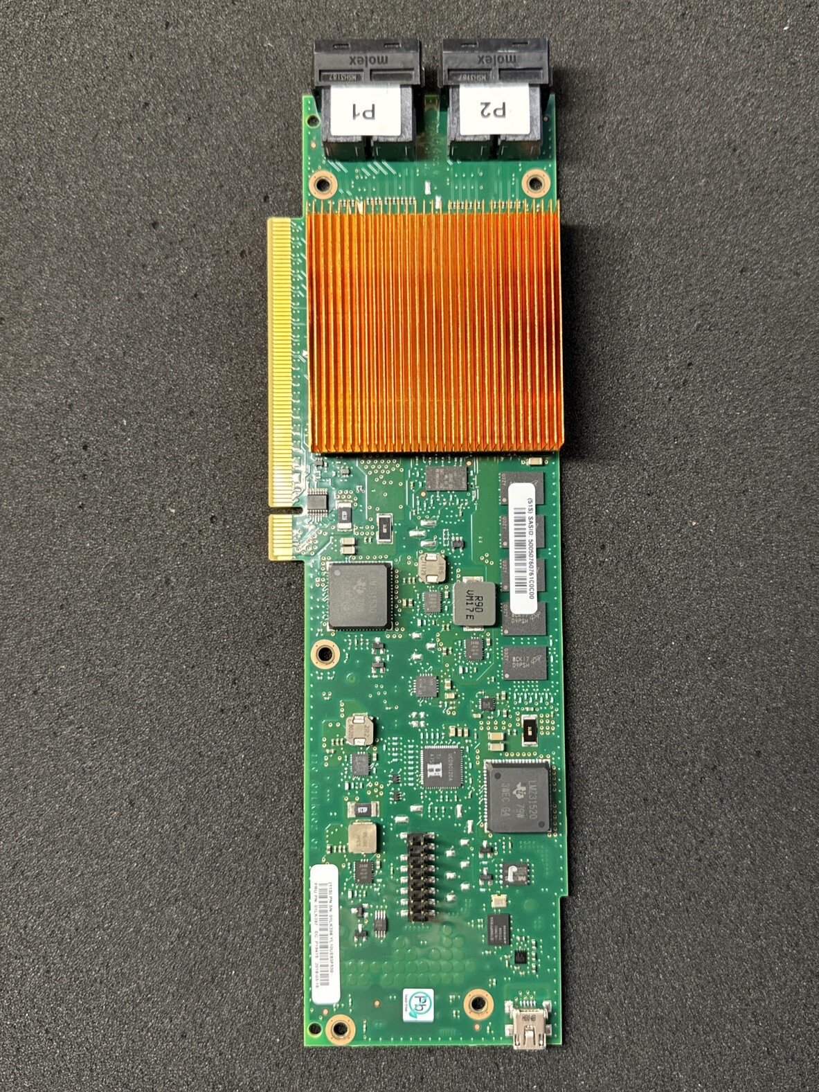 IBM 6Gb PCIe 3.0 x8 SAS RAID Controller for Power8 01LK397 00FV554