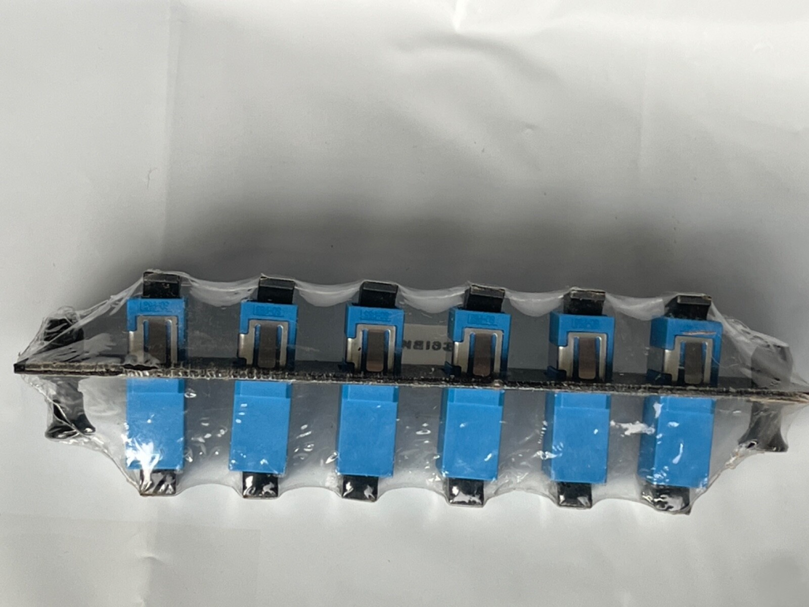 FIS Fiber Adapter Plate 6-Pack SC Singlemode Blue Adapters F1SC6IBKSUL