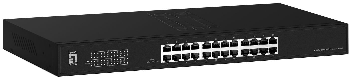 LevelOne GEU-2431 X GE GEU-2431 19\ Rack Mount Kit Unmanaged Gigabit Ethers ~E~