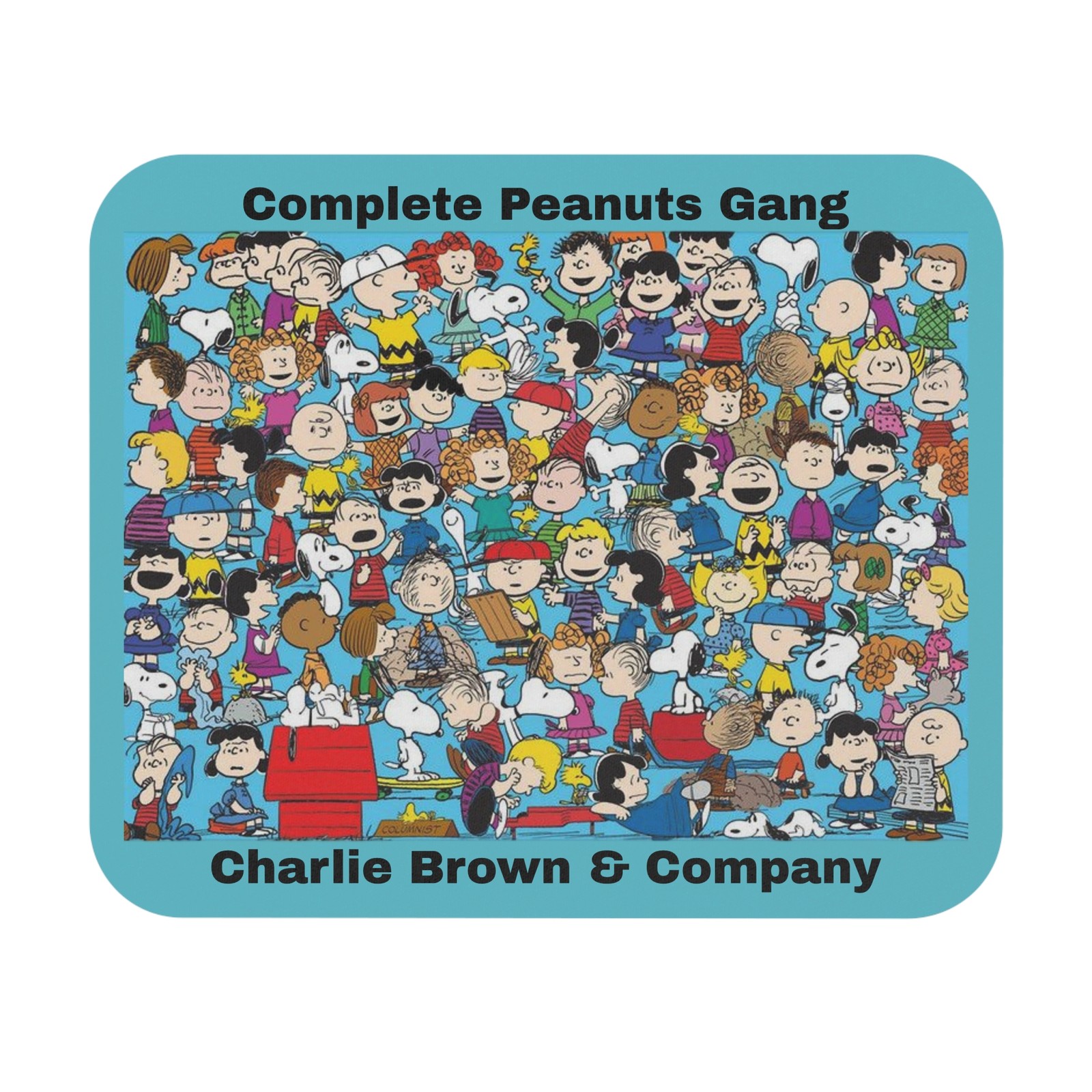 Complete Peanuts Gang Mouse Pad Charlie Brown & Company