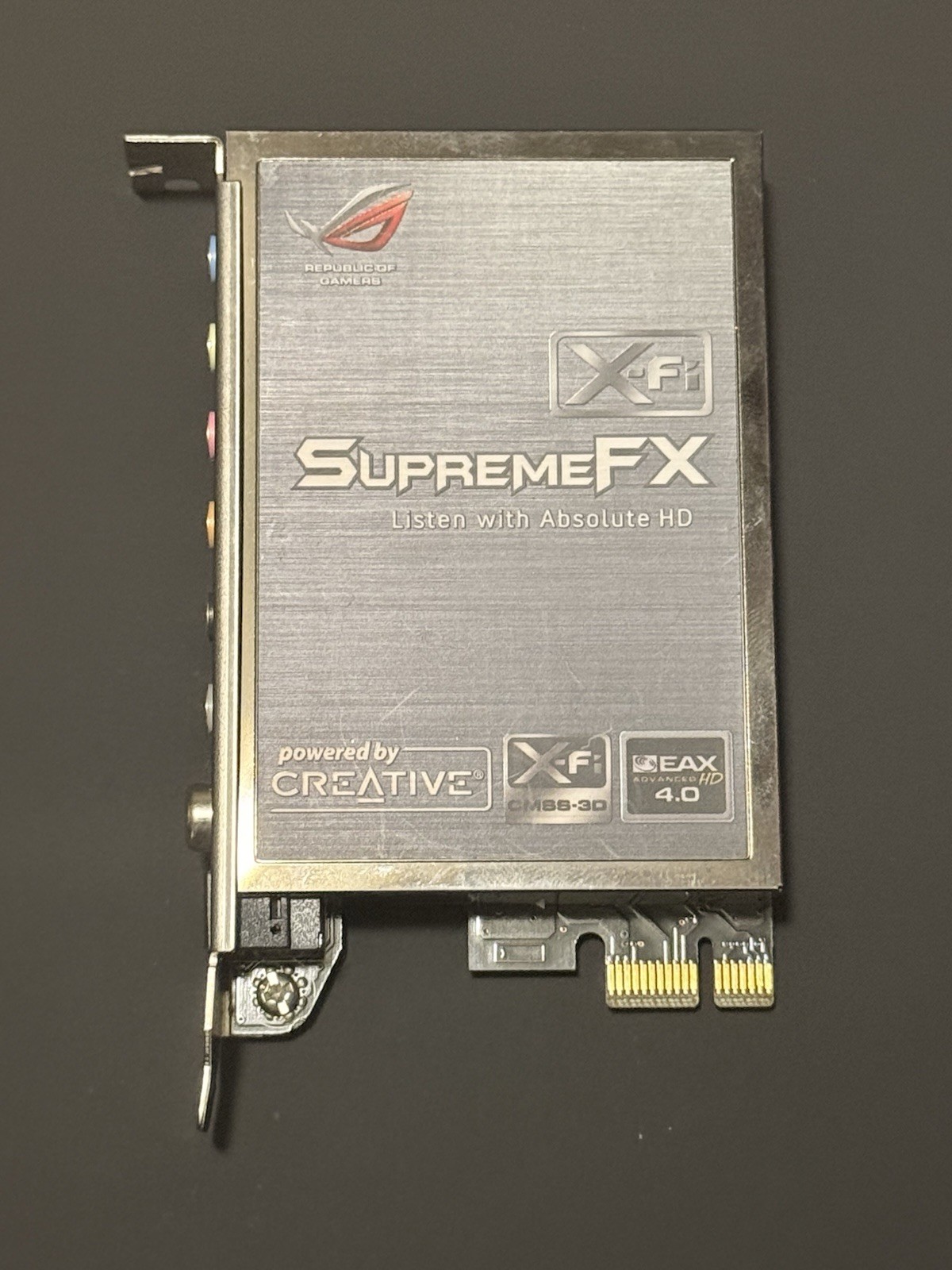 ROG SupremeFX X-Fi PCIe Sound Card Creative X-Fi MB EAX 4.0 Gaming Audio Card