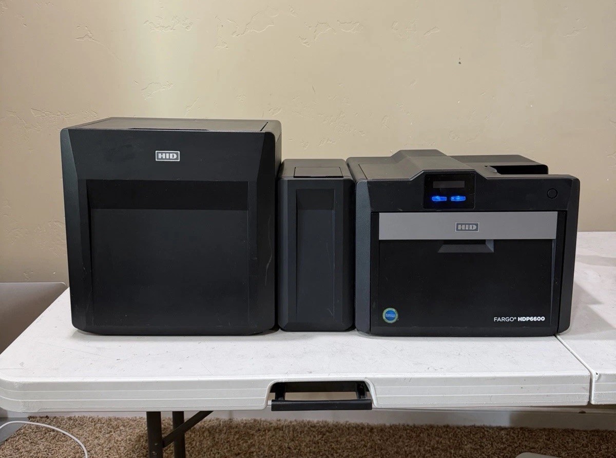 HID Fargo HDP6600 Single Side ID Card Printer w/ Lamination Upgrade L1M Module