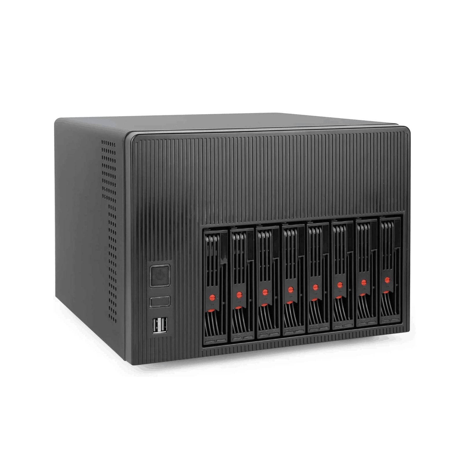 K7 8 Bay NAS Case, Computer Enclosures Compatible Micro-ATX Mini-ITX Motherbo...