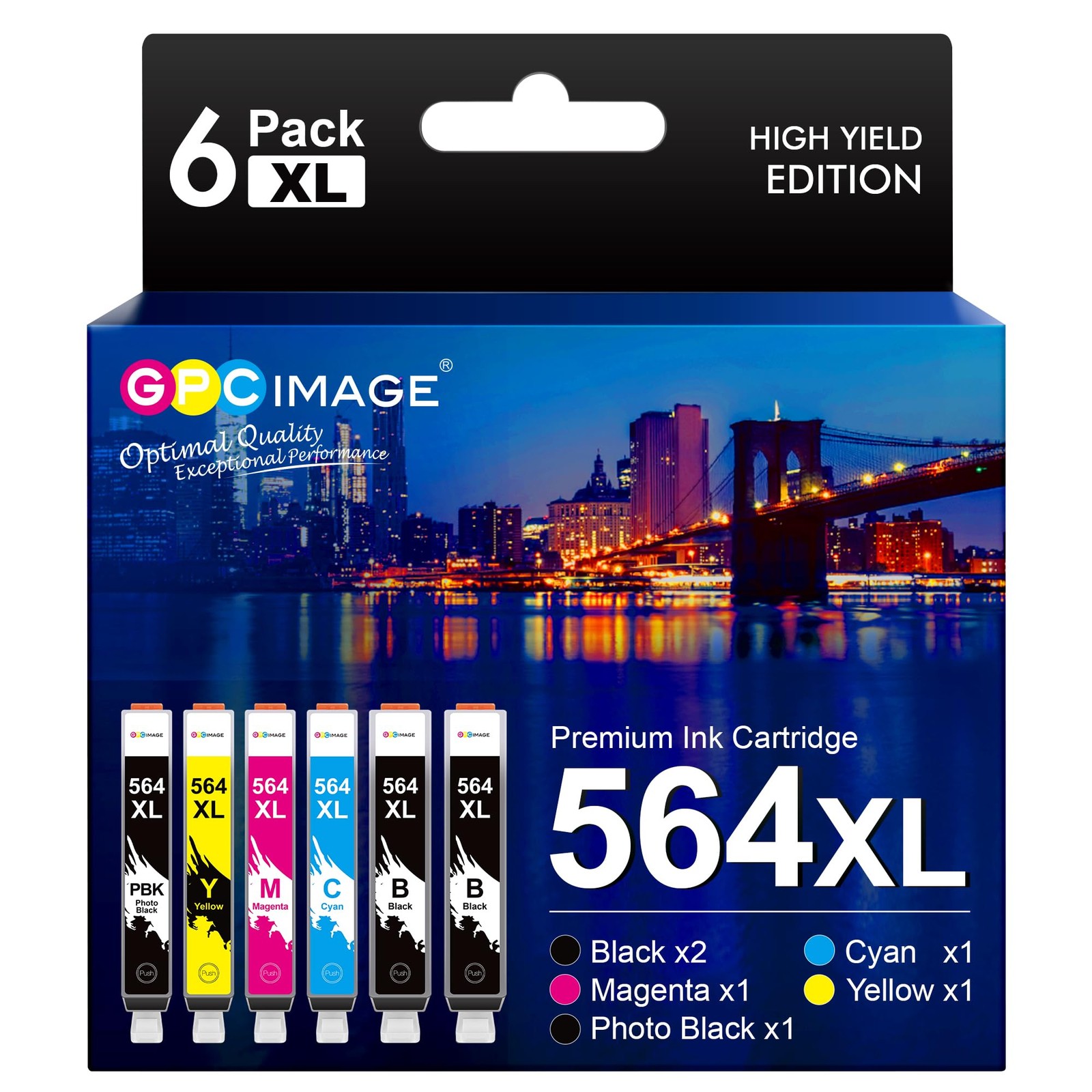 GPC Image 564XL Ink Cartridges for HP 564 Combo Pack