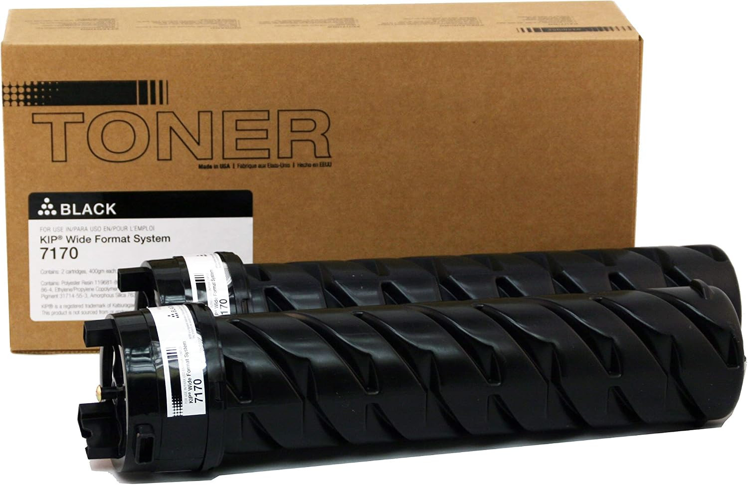 MADE in USA TONER Compatible Replacement for KIP 7170, Z340970010 (Black, 2 Pack