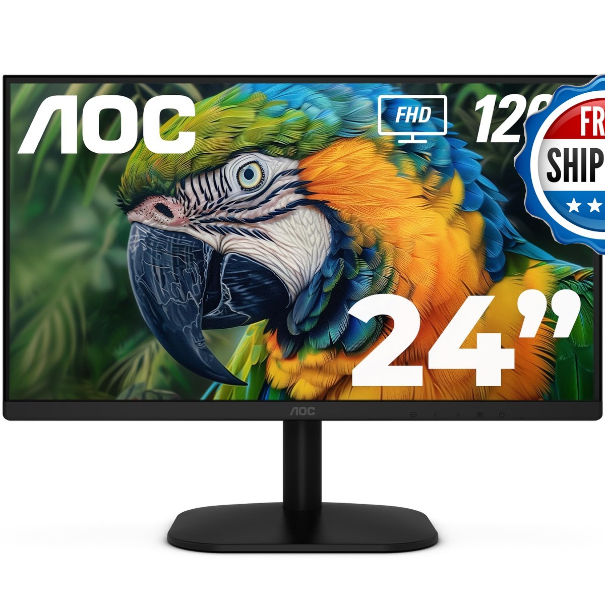 AOC 24 Inch Computer Monitor FHD 120Hz IPS HDR, 24B35H3