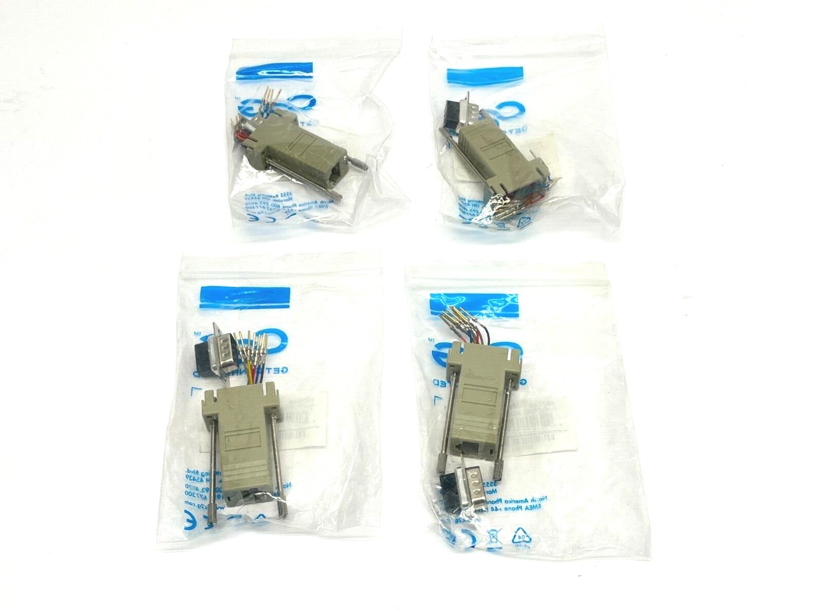 C2G 02945 RJ45/DB9M Modular Adapter LOT OF 4