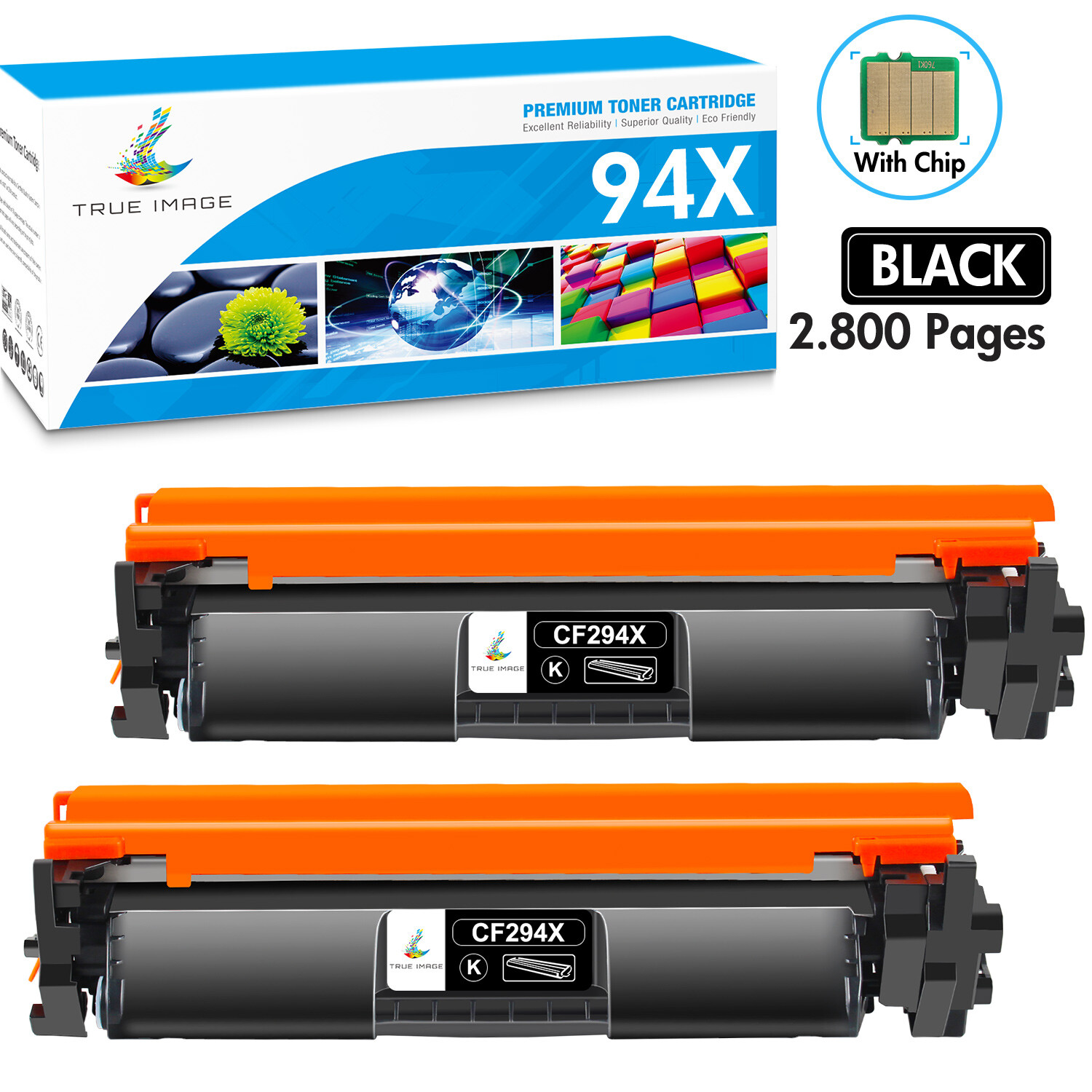 2 x 94A CF294A Toner Cartridge For HP LaserJet Pro M118dw M148dw M148fdw M149fdw