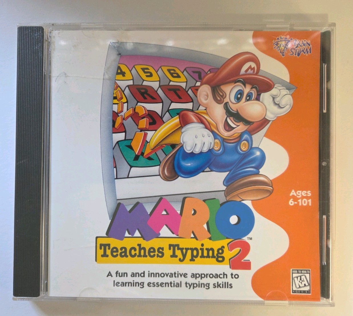 Mario Teaches Typing 2 Win/Mac 1996 CD-ROM Game Nintendo