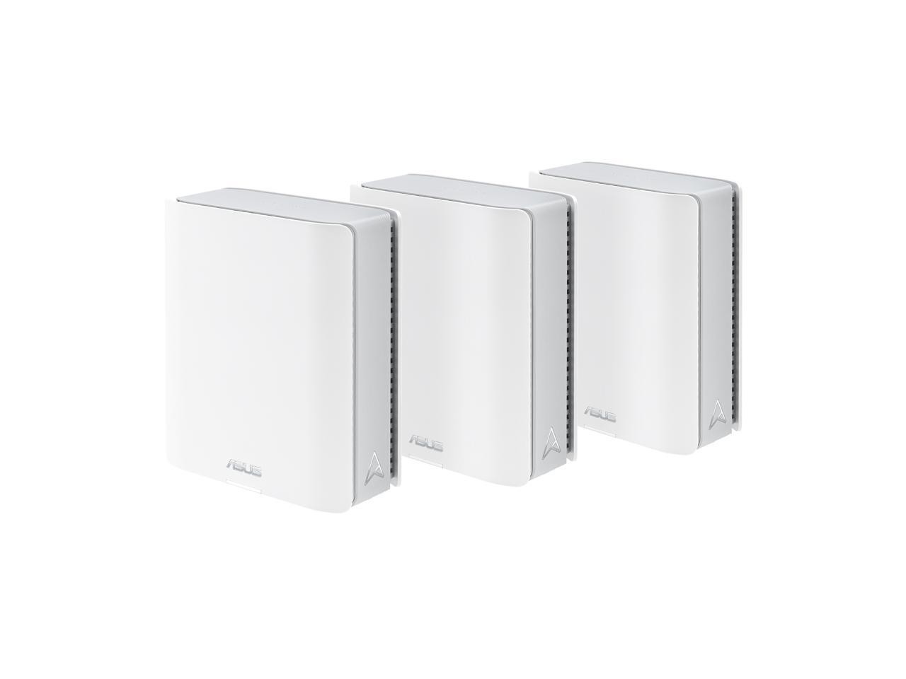 ASUS ZenWiFi BT6 Tri-Band WiFi 7 Mesh, 9.4 Gbps, 7600 sq.ft. (3pk), 2.5G WAN Por