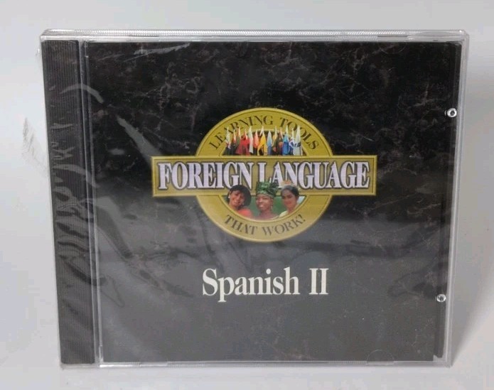 Spanish II- Foreign Language Learning Tools That Work (PC/MAC CD ROM) New B514