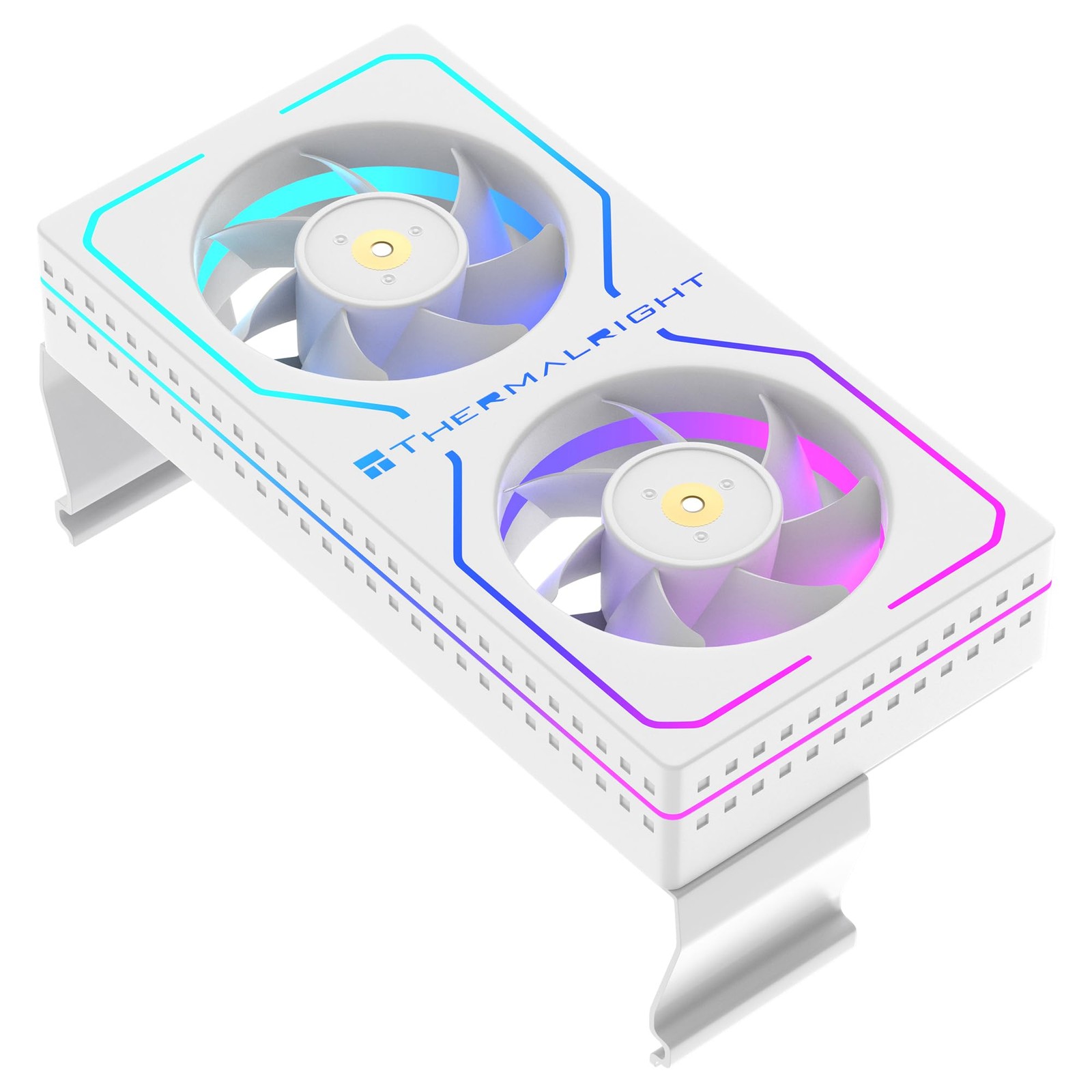 MC2 ARGB RAM Memory Cooler Dual PWM Fans Fits DDR/DDR2/DDR3/DDR4/DDR5