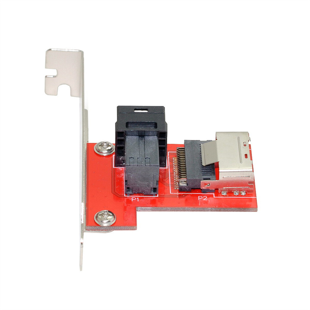 Cablecy SAS HD SFF-8643 PCI-Express 4.0 Mini SAS SFF-8087 PCBA Female Adapter