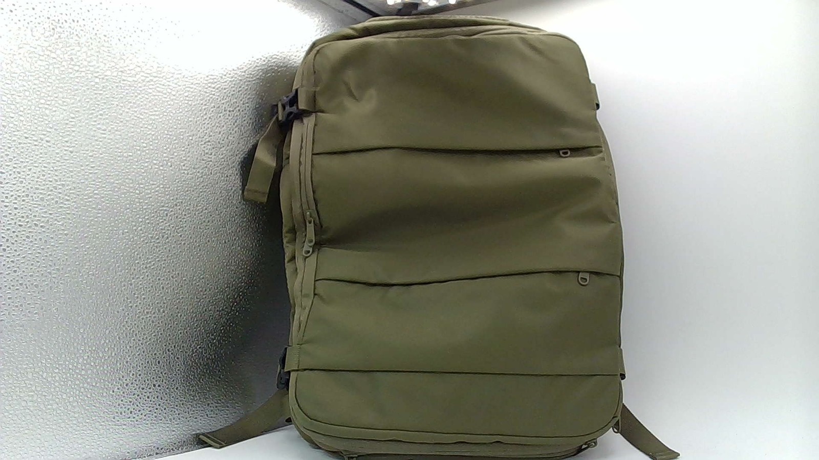 VINTAGE BACKPACK W/ GREEN TRAVEL