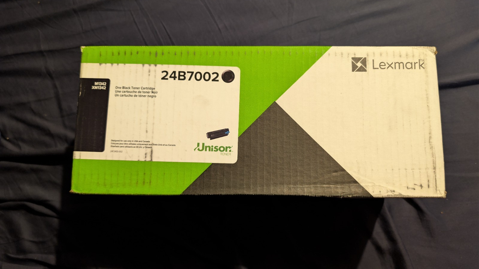 NEW GENUINE LEXMARK 24B7002 BLACK TONER CARTRIDGE