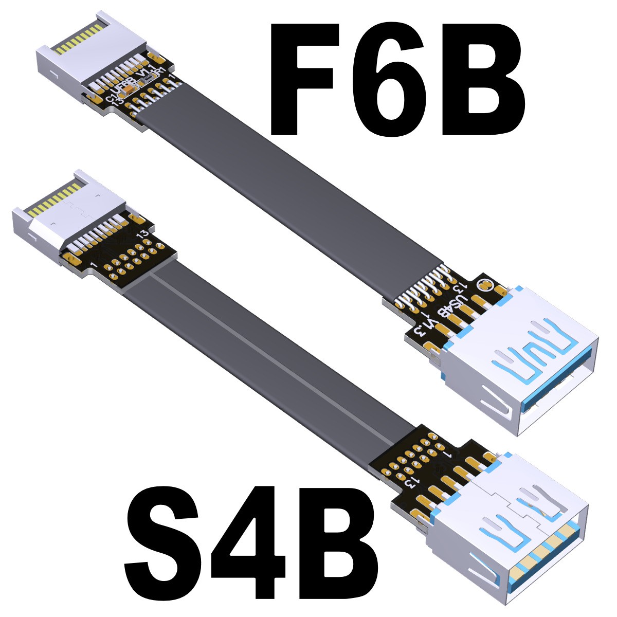 ADT Usb3.1 Interface Extension Type a Transfer Motherboard Front Rear Corner New