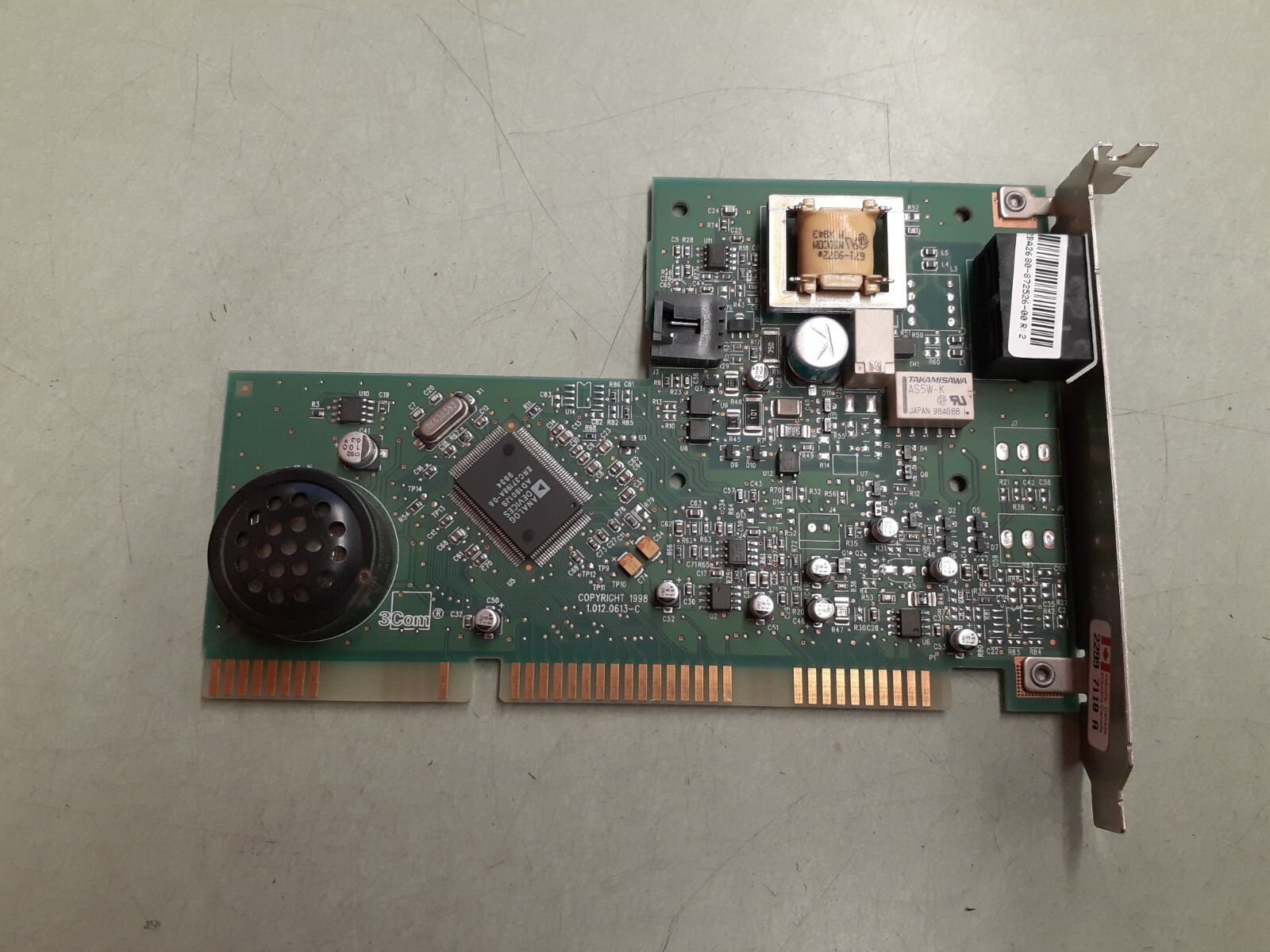 US Robotics 3COM (Model 0613) 16-Bit ISA 56K Modem -Gateway #6000758