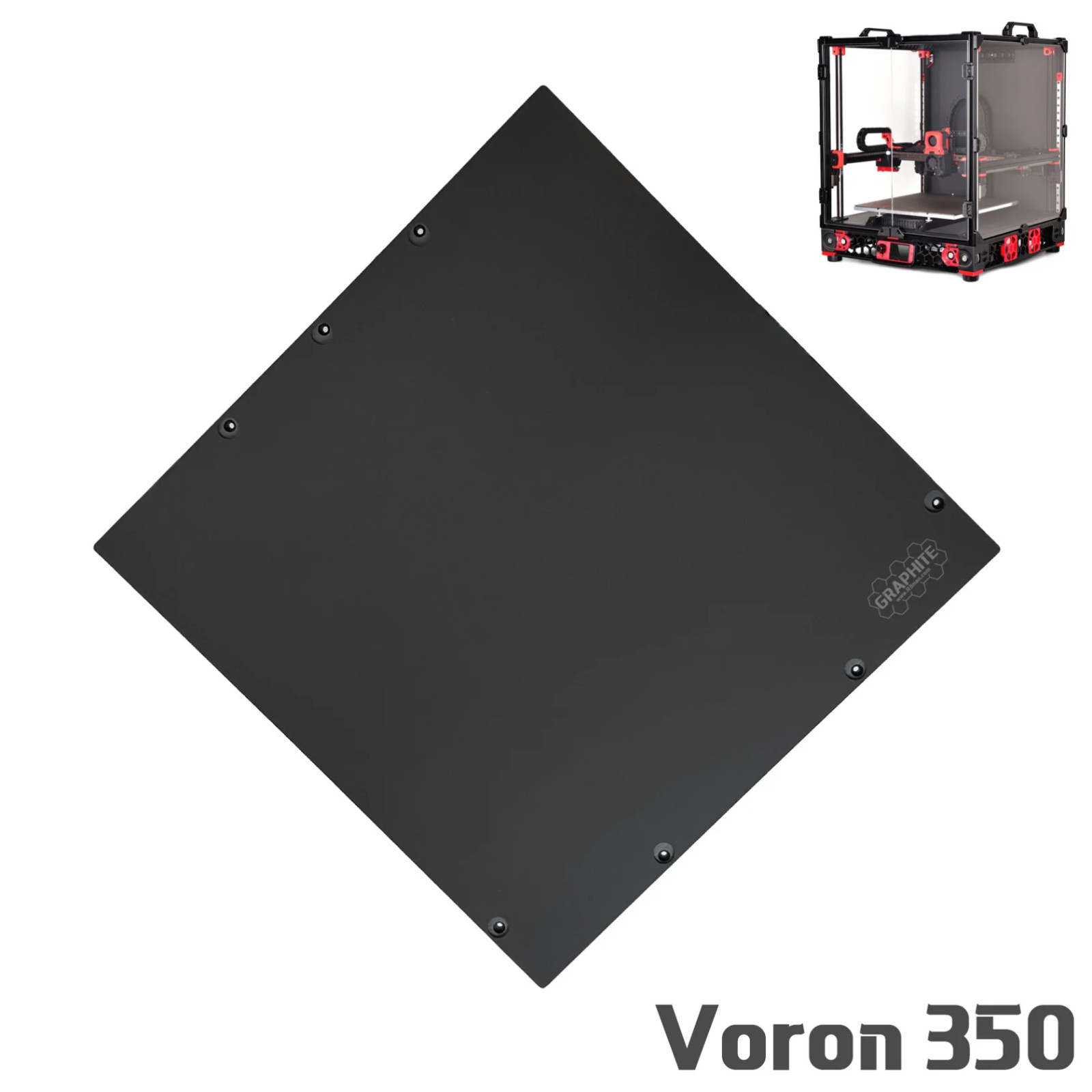 R3men Graphite Heated Bed For Voron 2.4 / Trident 350