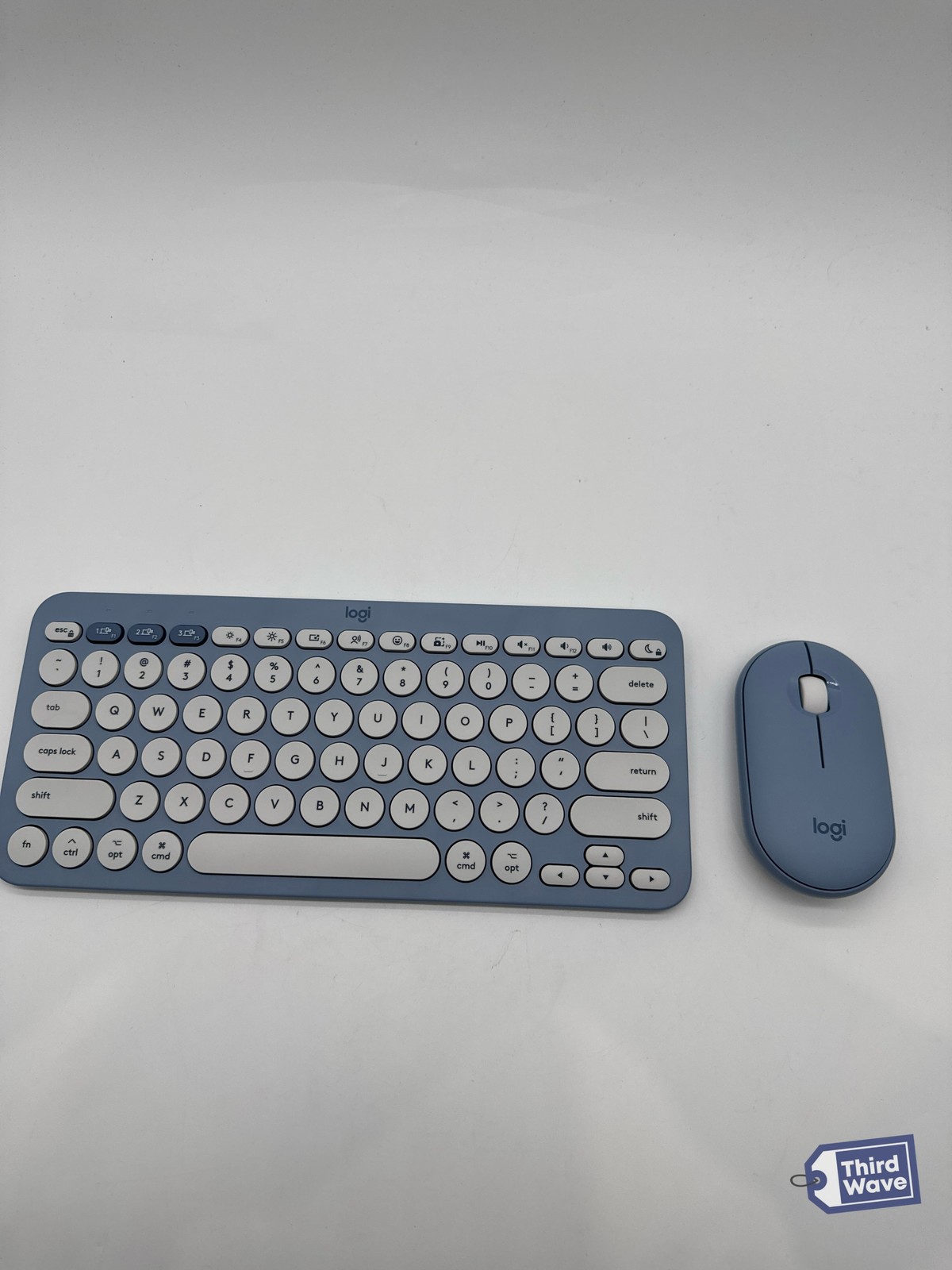 Logitech Pebble 2 Combo Keyboard & Mouse Wireless Bluetooth macOS Blue