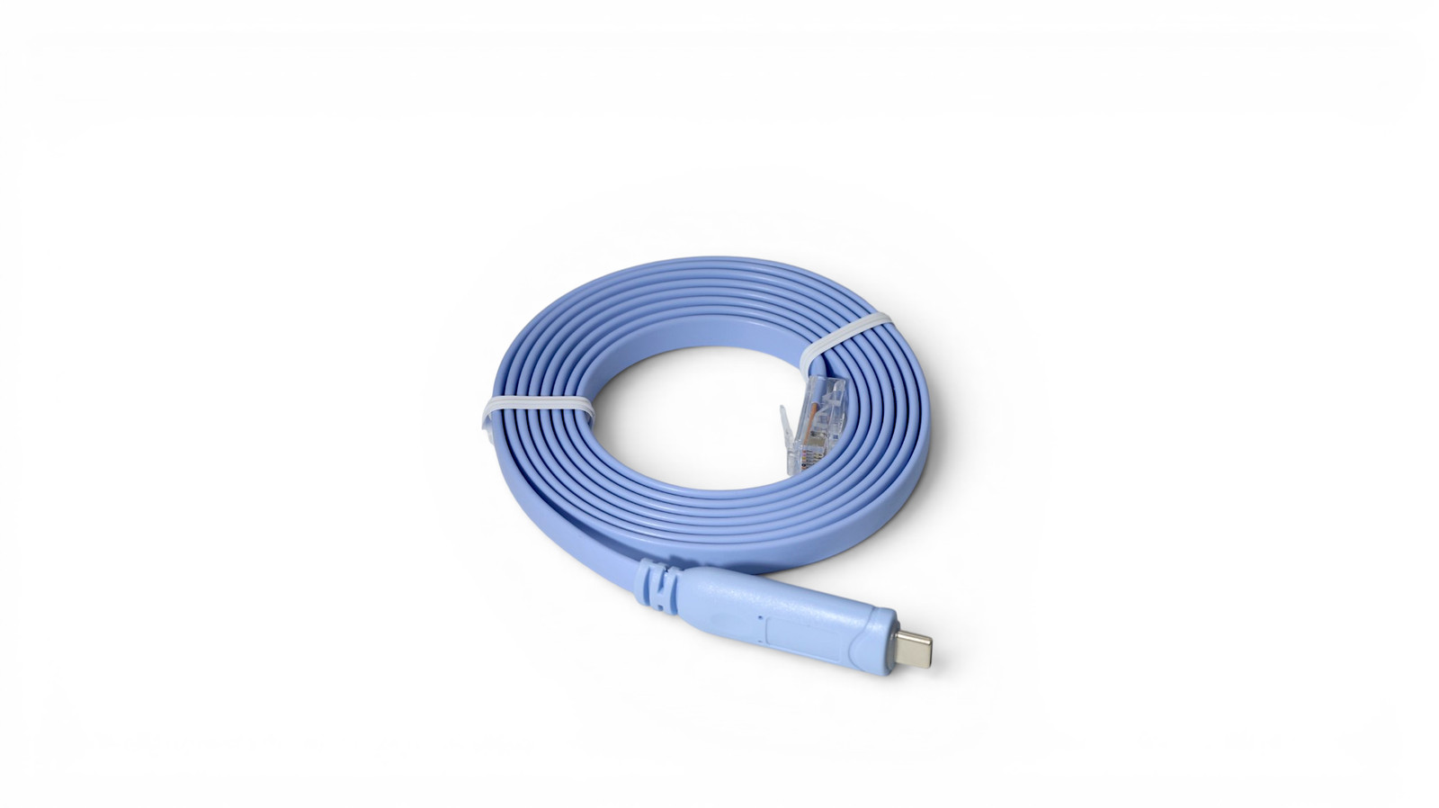 6ft USB-C to RJ45 Cisco Console Cable FTDI Serial - Cisco-blue