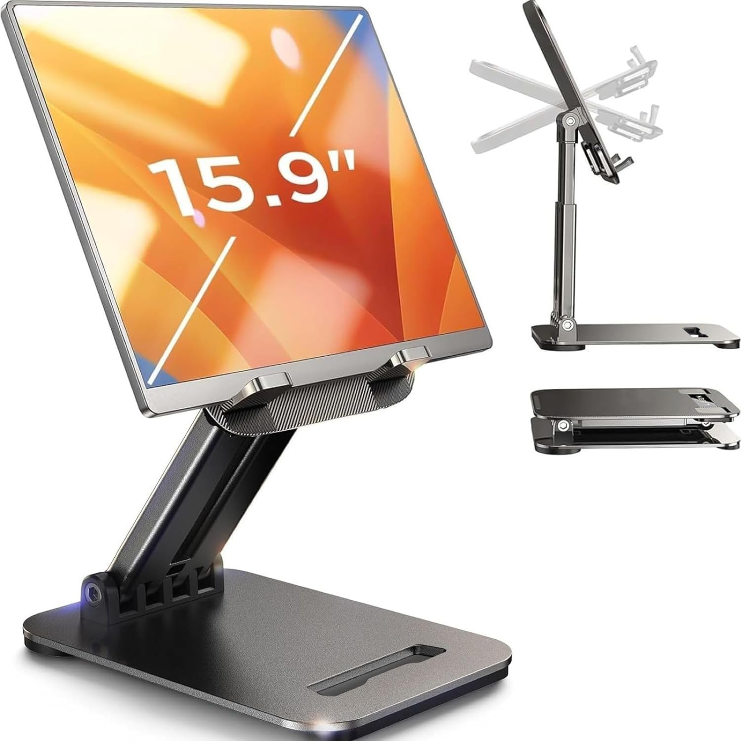 LISEN Tablet Stand for Ipad, Tablet Holder for Desk, Desk Accessories Portable M