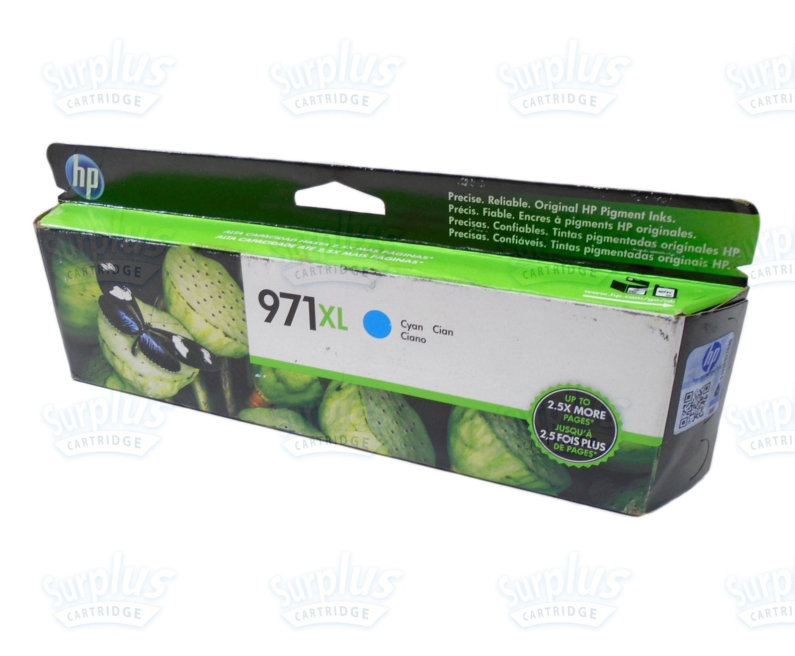 Genuine HP 971XL Cyan Ink OfficeJet X476dn X576dn X451dn X551dw (Retail Box)