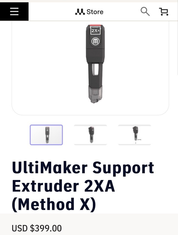 MakerBot MethodX Method X Support 2XA Extruder BRAND NEW IN BOX