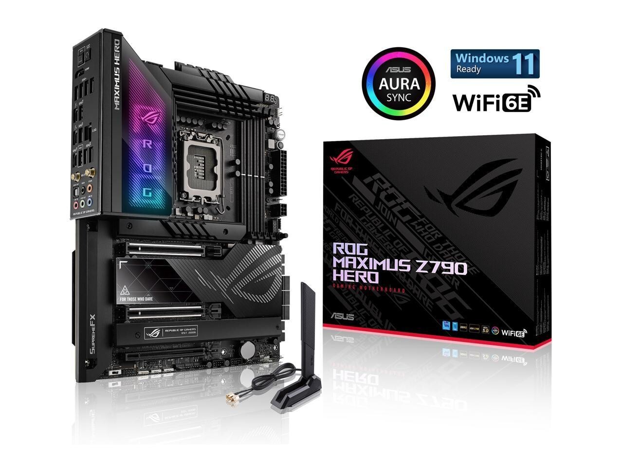 (Factory Refurbished) ASUS ROG Maximus Z790 Hero Wi-Fi 6EIntel ATX Motherboard