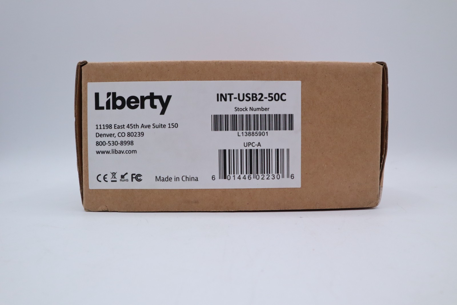 Liberty AV INT-USB2-50C Intelix Series USB 2.0 High Speed Client / Remote Side E