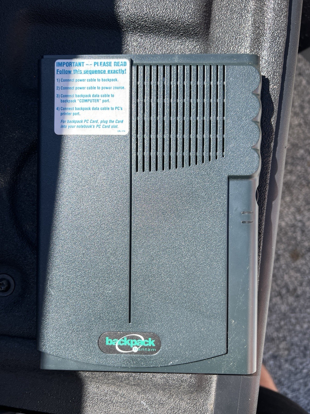 MicroSolutions Backpack Bantam CD-ROM Drive 181100 