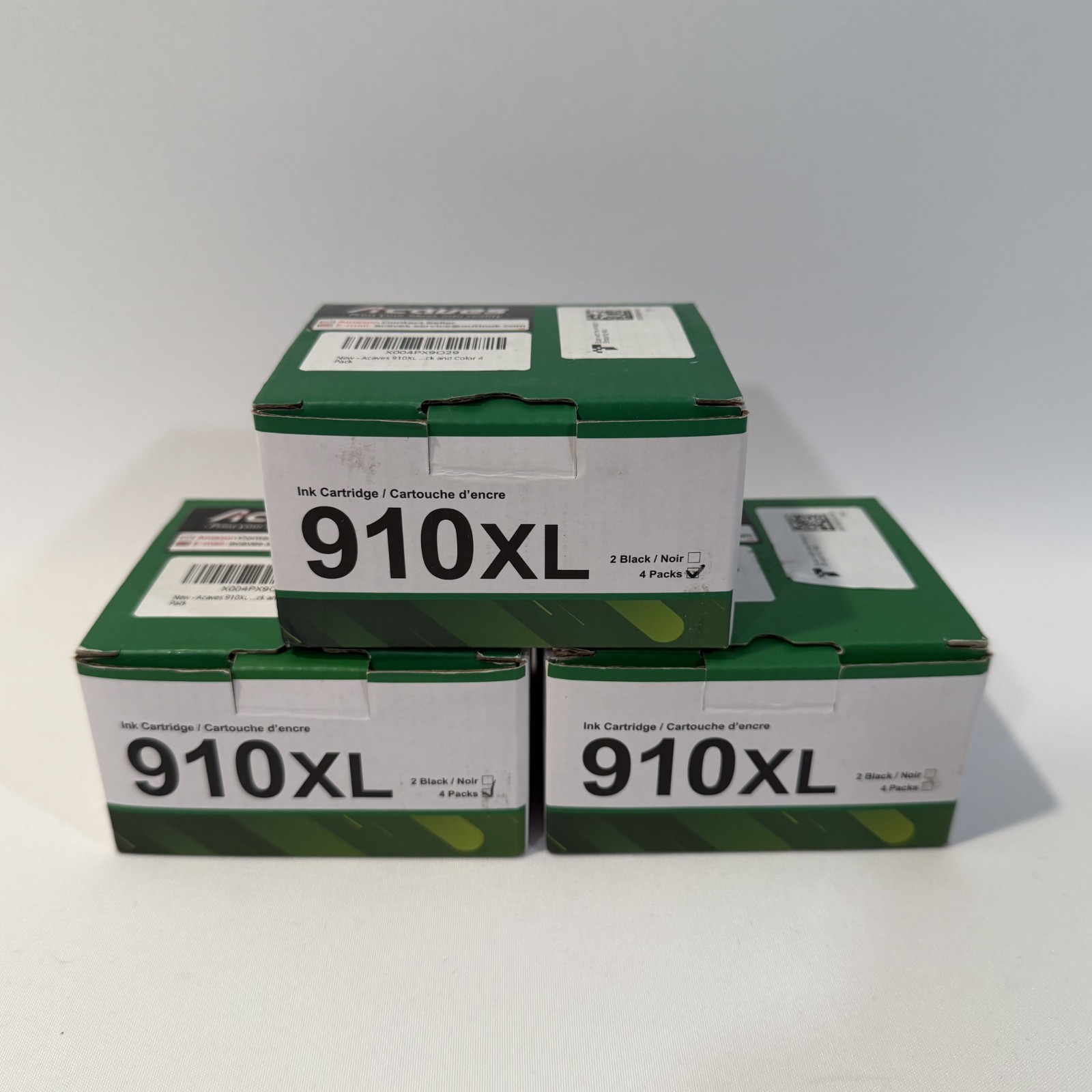 Acaves 910XL Ink Cartridges 3 Pack Compatible HP Printer High Yield Unused New