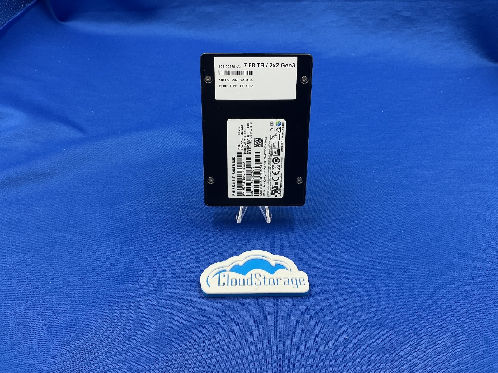 NETAPP Samsung PM1723b 7.68TB NVME PCI-E Gen3 U.2 2.5" SDD X4013A MZ-WLL7T6B