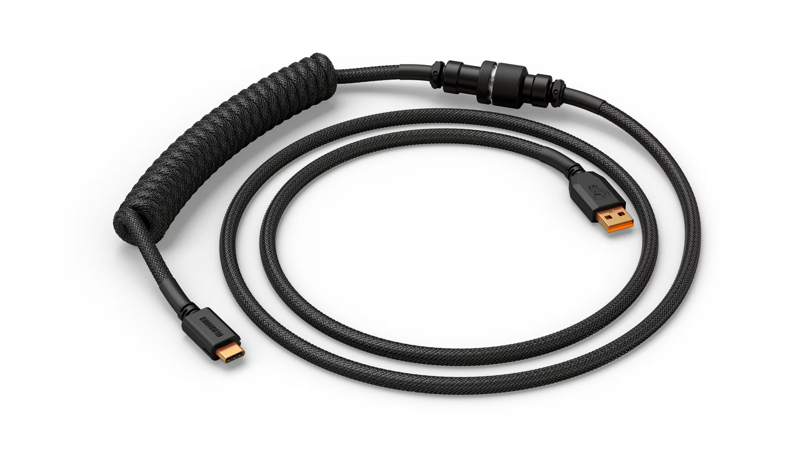 Glorious - Coiled USB-C Artisan Braided Keyboard Cable for Mechanical Gaming ...