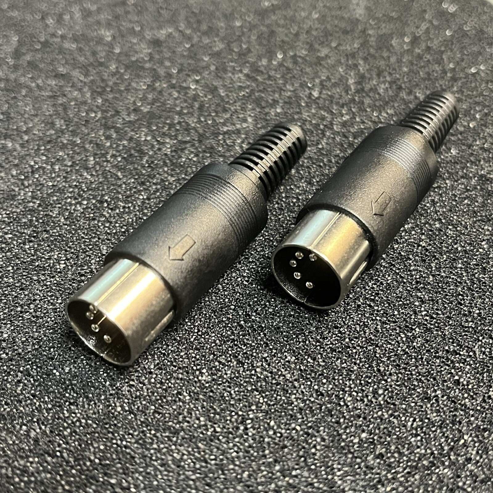 2x 5 Pin DIN Male Cable Plug Connector ABS Boot Solder Cup AT Keyboard
