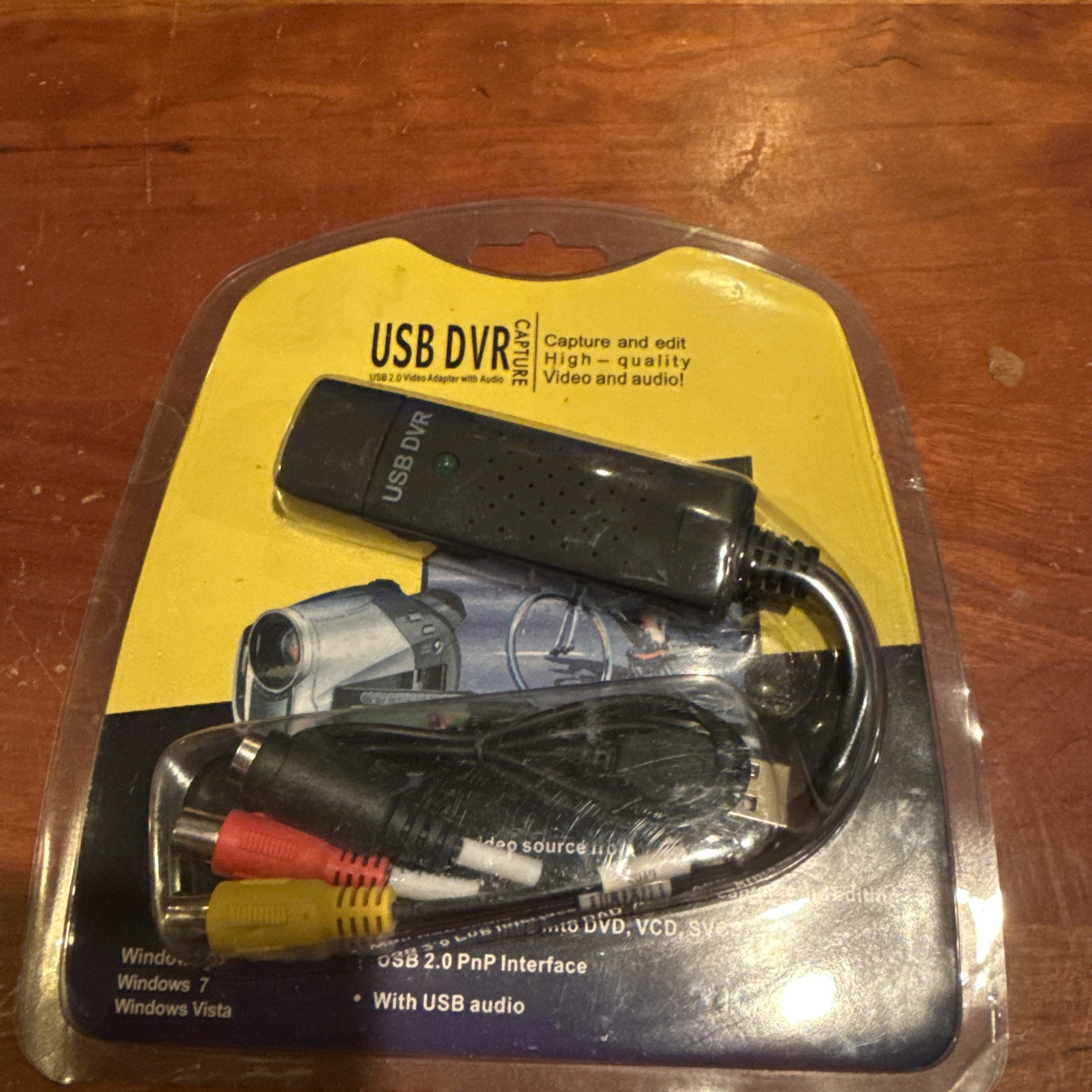 Usb Dvr Capture Usb 2.0 Video Adapter With Audio, Model No.T118 New In Package