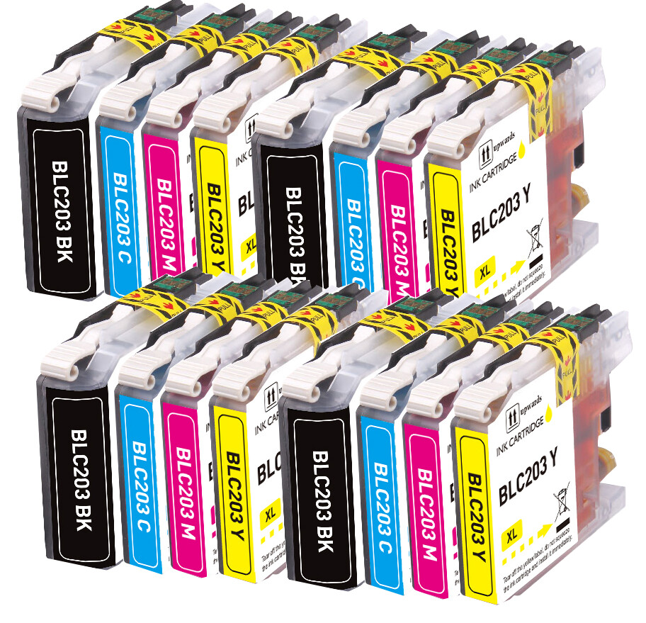 16 PK Premium Ink fits Brother LC203 Series MFC-J480DW MFC-J5320DW MFC-J4320DW