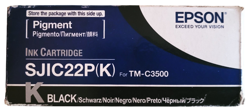 Epson SJIC22P Ink Cartridge New Sealed with Open and Ripped Box See Description