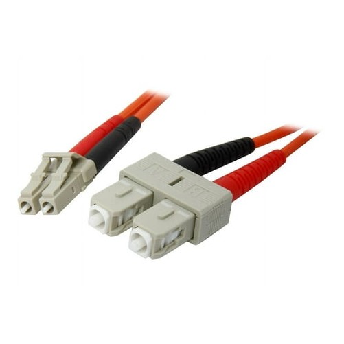 Startech FIBLCSC1 1M MULTIMODE FIBER OPTIC CABLE OM1 LC/SC 10G LSZH FIBER CABLE