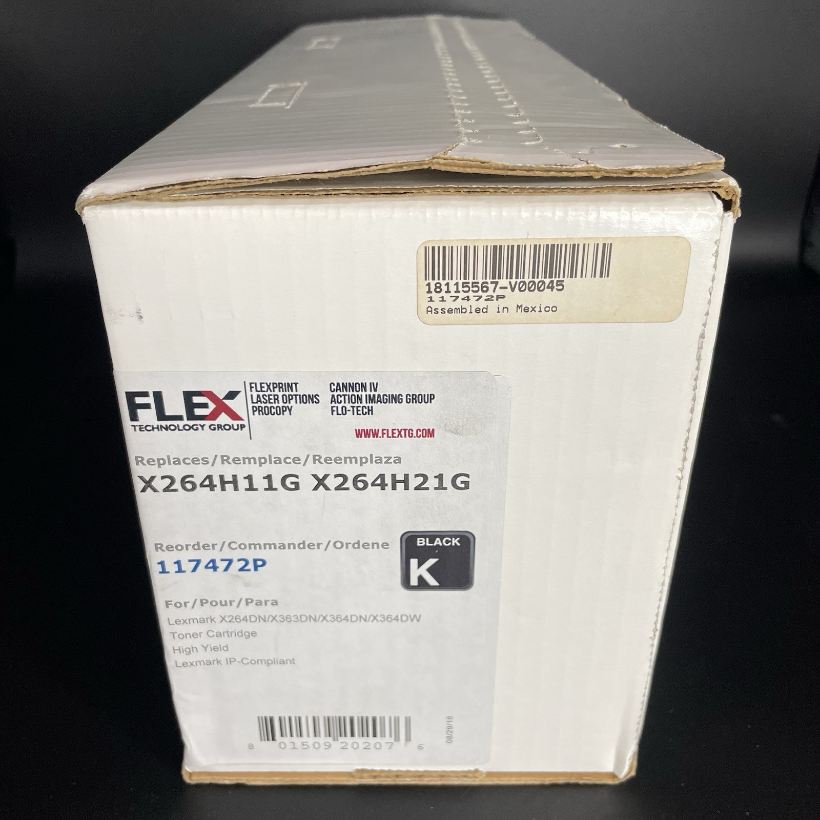 Lexmark X264H11G Compatible High Yield Black Return Program Toner Cartridge