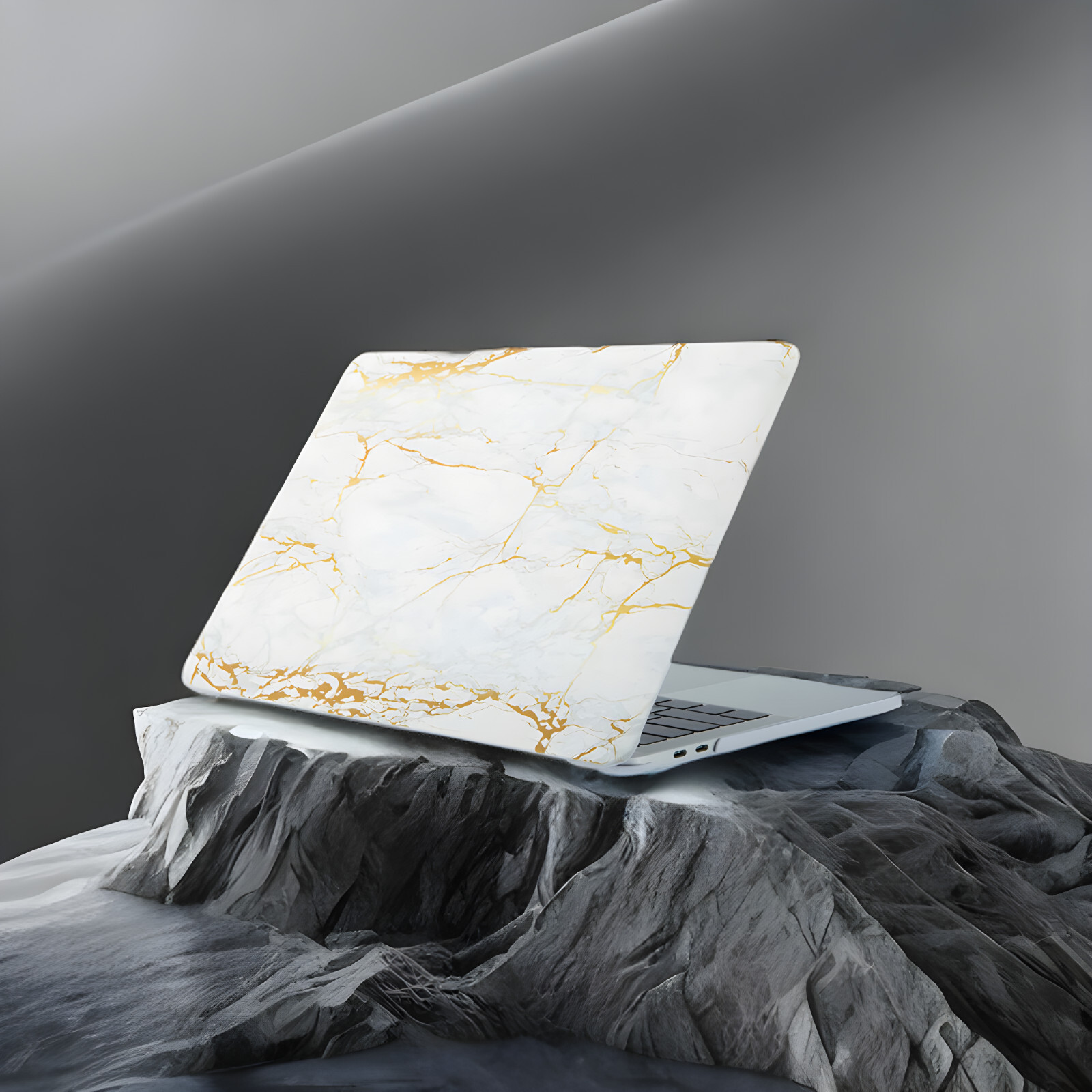 Carrara Gold MacBook Pro 13" Case: Luxe Protection, Timeless Elegance