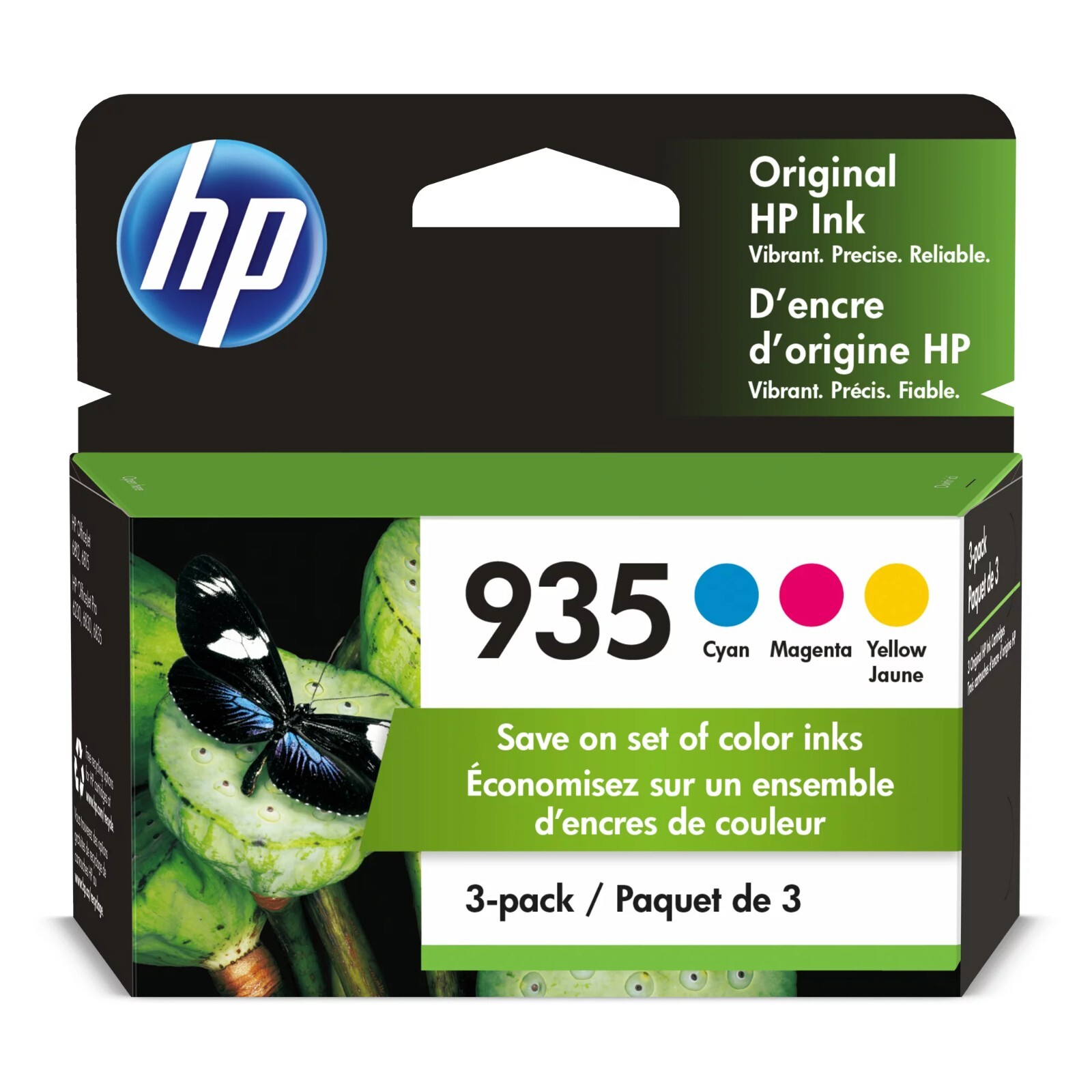 New Genuine HP 935 Tri-Color Ink Cartridges Cyan Magena Yellow EXP 11/2022